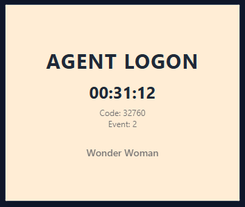 Agent Status Box (Reason Code)